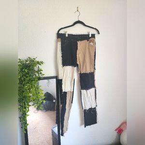 Patchwork Stretchy Jeans | Size: XL
